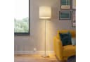 Lindby Stehlampe Everly Weiß Stoffschirm 166 cm Bild 1