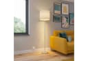 Lindby Stehlampe Everly Weiß Stoffschirm 166 cm Bild 2