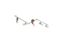 Lindby Deckenstrahler Christoph 130 cm 4-flg. Holz Glas Bild 2