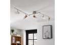 Lindby Deckenstrahler Christoph 130 cm 4-flg. Holz Glas Bild 4