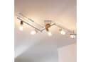 Lindby Deckenstrahler Christoph 130 cm 4-flg. Holz Glas Bild 5