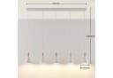 Lindby Hängeleuchte Arina Weiß Metall Holz IP20 5x10W LED Bild 4
