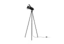 Lindby Stehlampe Devon, Metall, Schwarz, 1 x 60 W Bild 2