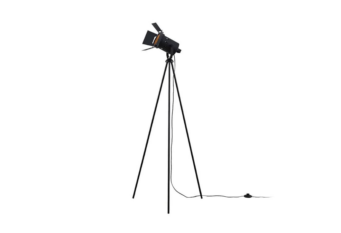 Lindby Stehlampe Devon, Metall, Schwarz, 1 x 60 W - Bild 2