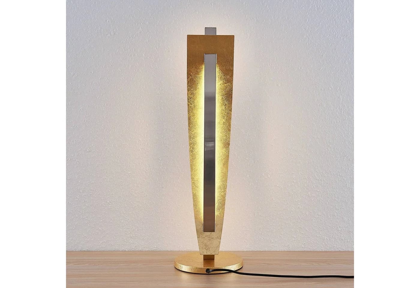 Lucande LED-Tischleuchte Marija Goldfarben Dimmbar - Bild 5