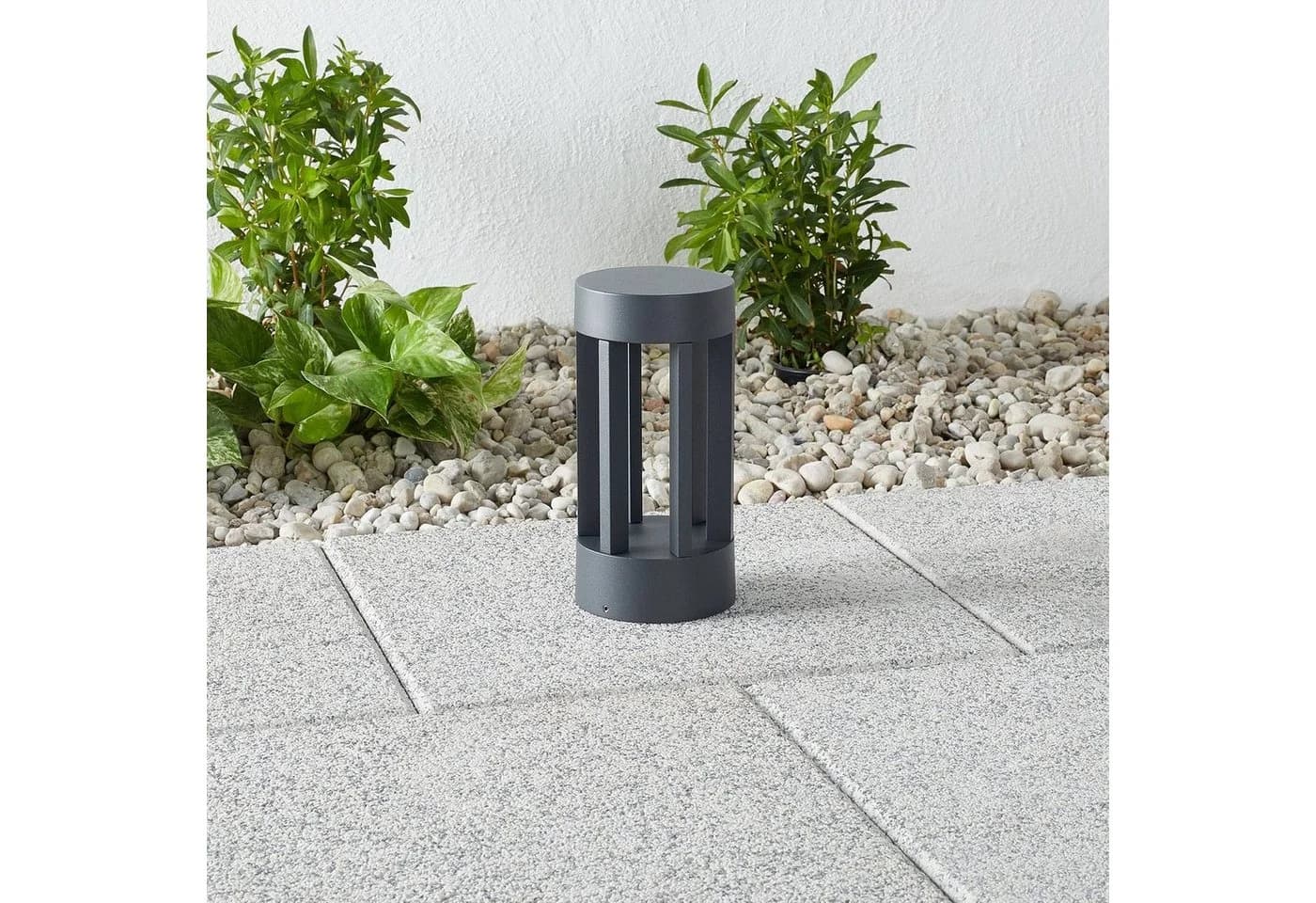 Lindby LED-Sockelleuchte Jordis 22 cm Anthrazit Aluminium - Bild 4