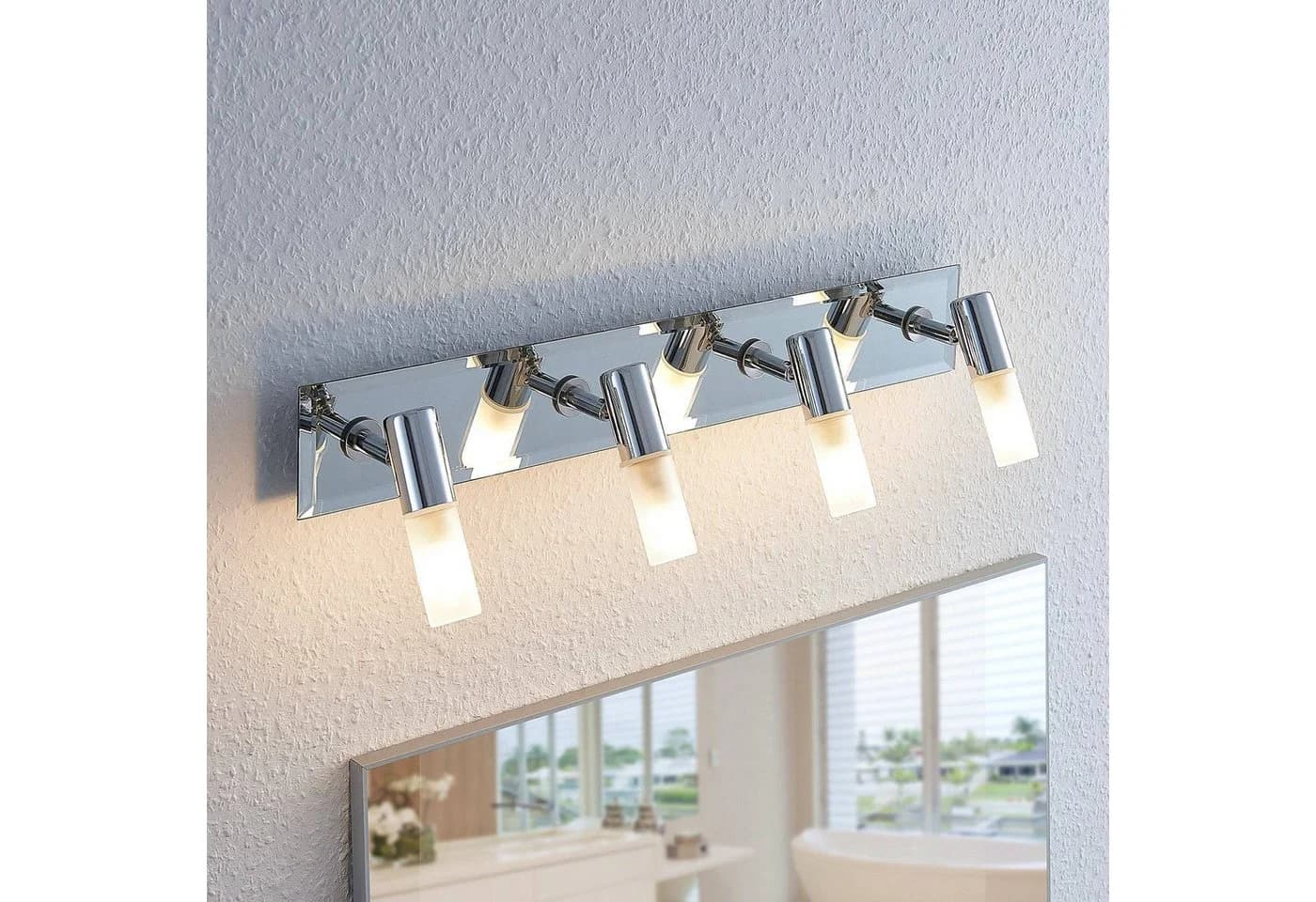 Lindby Deckenstrahler Zela 4x8W LED Chrom IP44