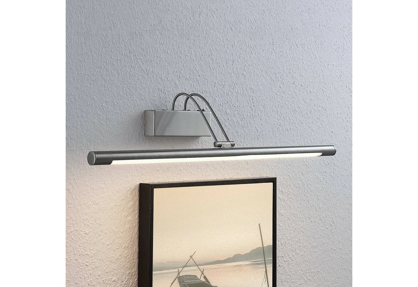 Lindby LED-Bilderleuchte Mailine 69 cm Nickel