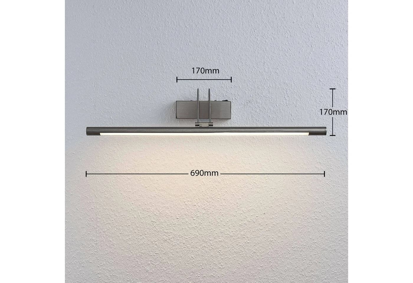 Lindby LED-Bilderleuchte Mailine 69 cm Nickel - Bild 4
