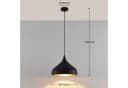 Lindby Hängelampe Ritana Schwarz-Gold Metall Ø 31cm E27 Bild 5