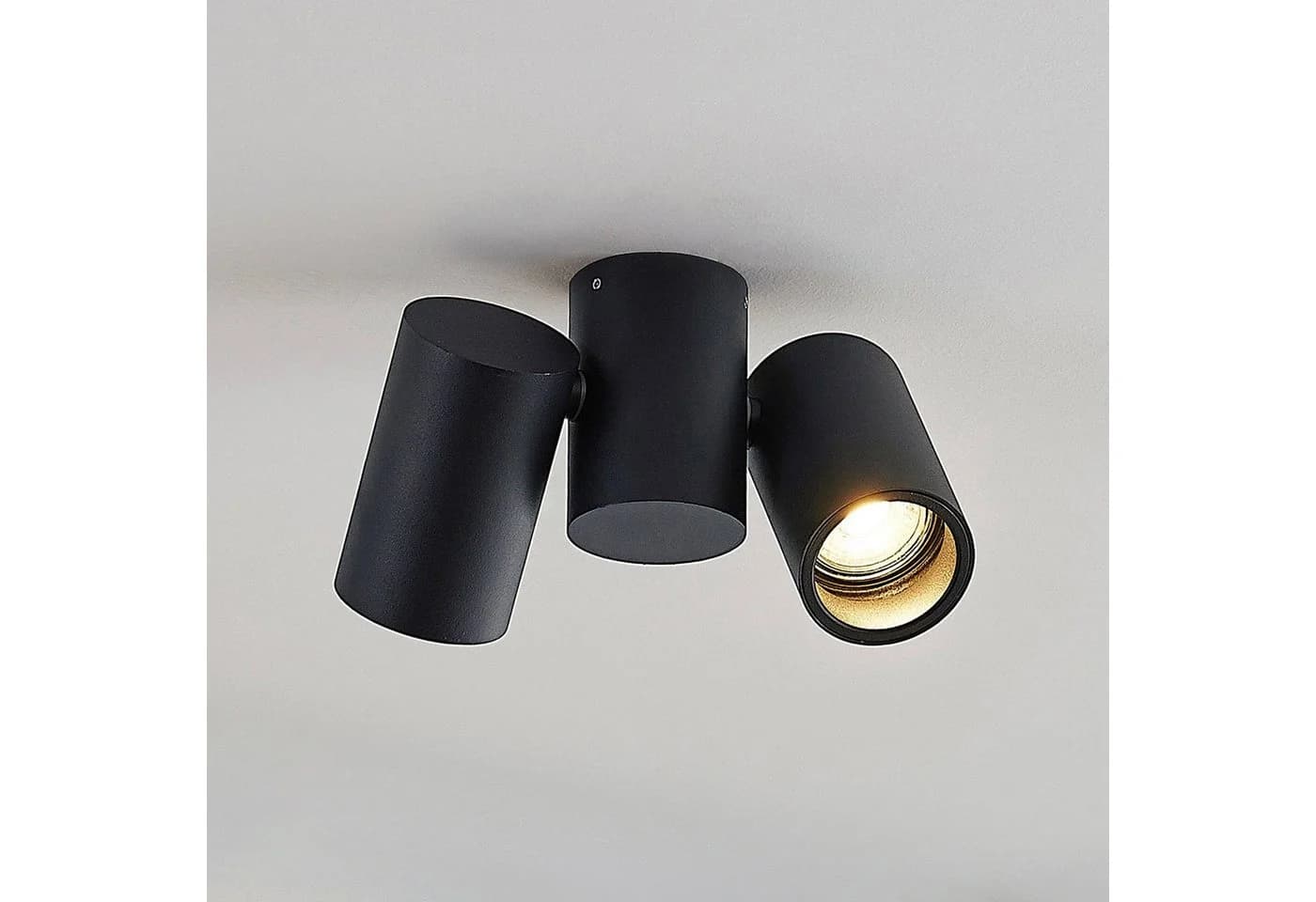 Arcchio Deckenlampe Gesina 2-flg. Schwarz LED