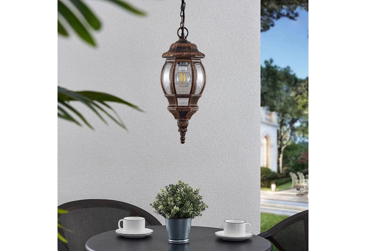 LINDBY Außenhängelampe Nadesha Gold Orientalisch - Bild 4