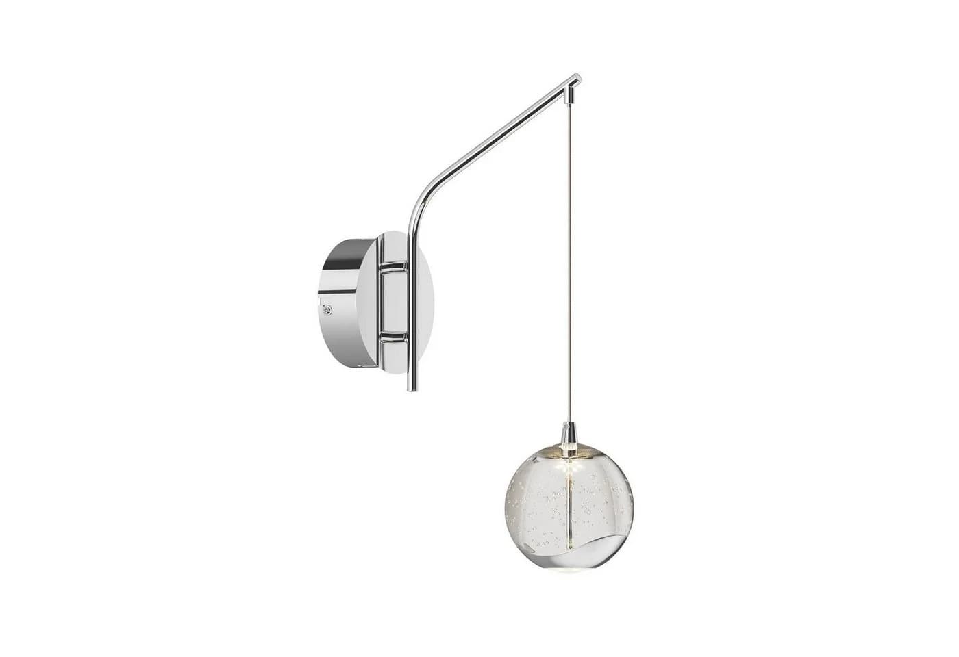 Lucande LED-Wandlampe Hayley Chrom Glas - Bild 2