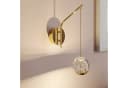 Lucande LED-Wandlampe Hayley Goldfarben Glas Bild 1