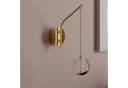 Lucande LED-Wandlampe Hayley Goldfarben Glas Bild 4