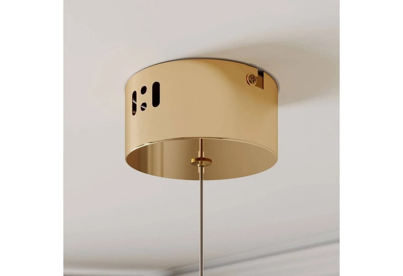 Lucande Hängeleuchte Hayley, 1 x 5 W LED, warmweiß, Glas/Metall - Bild 5