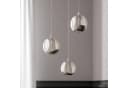 Lucande LED-Pendellampe Hayley Ø 25 cm 3-flg. Chrom Glas Bild 4