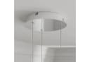 Lucande LED-Pendellampe Hayley Ø 25 cm 3-flg. Chrom Glas Bild 5