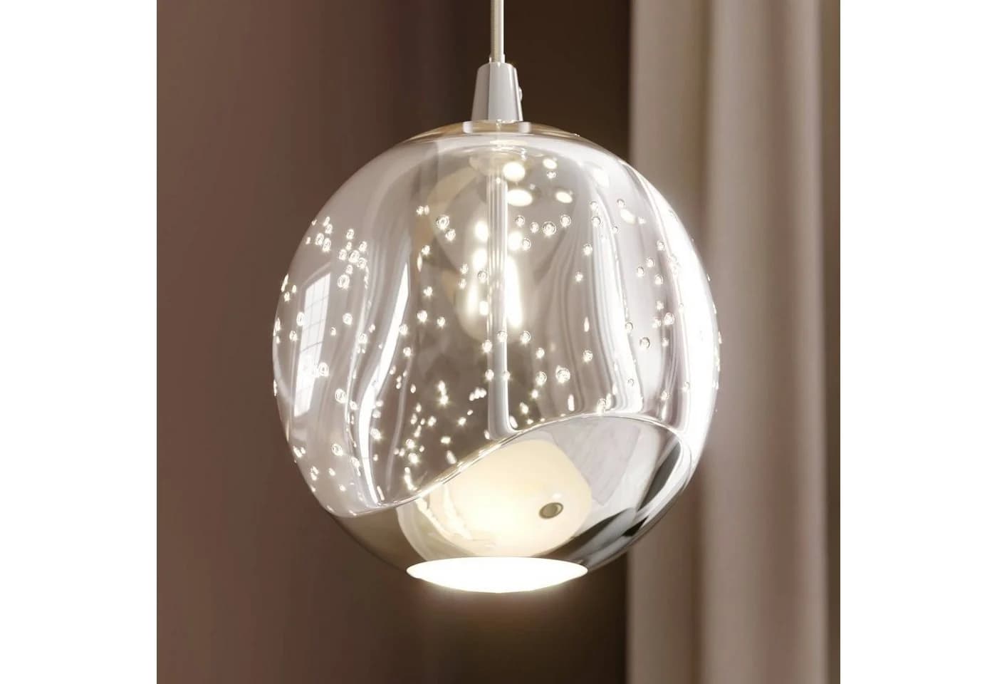 Lucande Hängeleuchte Hayley, 5 x 5 W LED, warmweiß, Glas & Metall - Bild 5