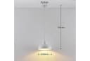 Lindby Hängeleuchte Cliona, weiß, Metall, Ø 31 cm, E27 Bild 5