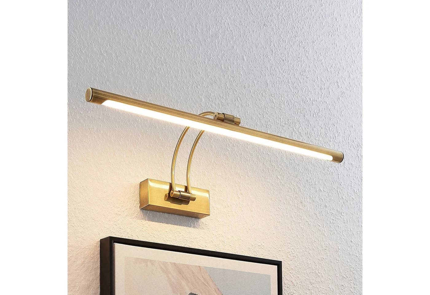 Lucande LED-Bilderleuchte Dimitrij Altmessing Metall - Bild 3