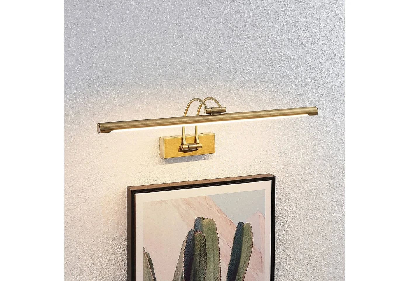 Lucande LED-Bilderleuchte Dimitrij Altmessing Metall - Bild 4