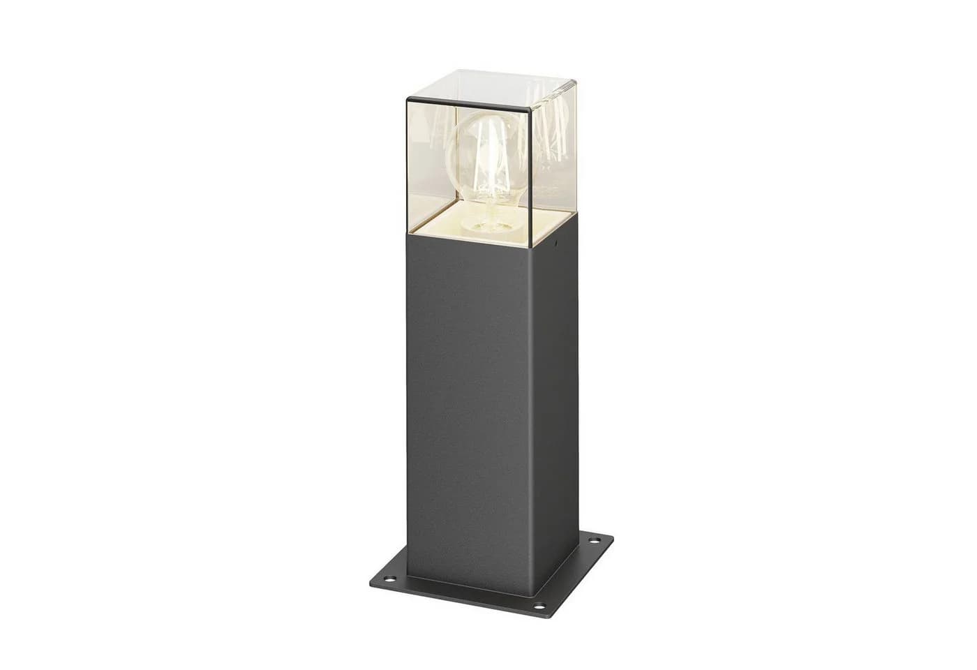 Lucande Sockelleuchte Keke Anthrazit Aluminium - Bild 2