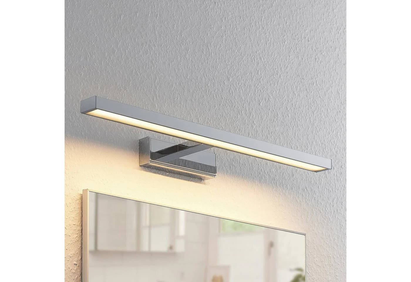 Lindby LED-Spiegelleuchte Jukka 60 cm Chrom Metall IP44 - Bild 3