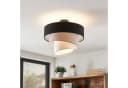 Lindby Deckenlampe Coria Schwarz/Grau/Weiß 40 cm E27 Bild 3