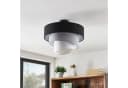 Lindby Deckenlampe Coria Schwarz/Grau/Weiß 40 cm E27 Bild 5