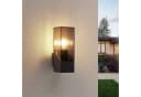 Lucande Außenwandleuchte Fiola 25 cm Anthrazit IP54 Bild 1