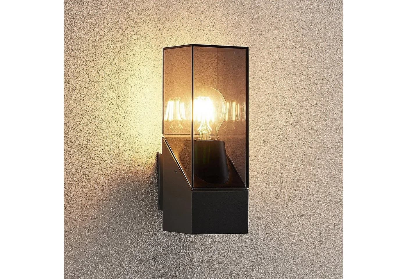 Lucande Außenwandleuchte Fiola 25 cm Anthrazit IP54 - Bild 3