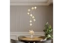 Lucande Hängeleuchte Hayley, 9 x 5 W LED, warmweiß, Glas & Metall, Gold Bild 3
