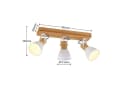 Lindby Deckenstrahler Merela, Holz, 3 x 20 W, Weiß Bild 4