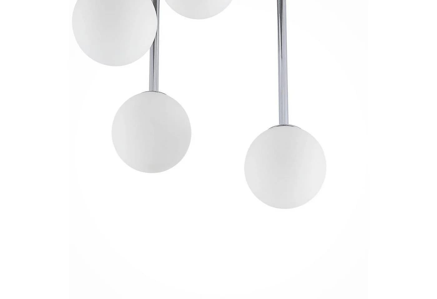 Lindby Deckenleuchte Chrissy Chrom Glas 5 x 8 W Modern - Bild 5
