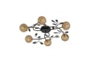 Lucande Deckenlampe Evory Ø 69 cm 6-flg. Schwarz/Gold G9 Bild 2