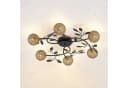 Lucande Deckenlampe Evory Ø 69 cm 6-flg. Schwarz/Gold G9 Bild 5