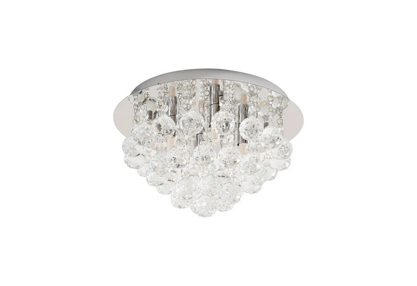 Lindby Deckenleuchte Antonino, Chrom, 4x40W LED mit Kristall-Elementen - Bild 2