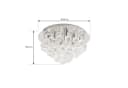 Lindby Deckenleuchte Antonino, Chrom, 4x40W LED mit Kristall-Elementen Bild 5