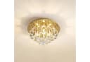 Lindby Deckenleuchte Gillion Gold Messing Kristalle LED IP20 Bild 1