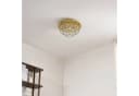 Lindby Deckenleuchte Gillion Gold Messing Kristalle LED IP20 Bild 4