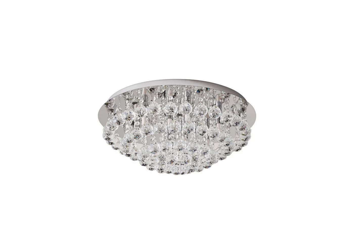 Lindby Deckenleuchte Antonino Chrom 8x40W LED mit Kristallelementen - Bild 2