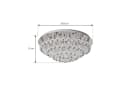 Lindby Deckenleuchte Antonino Chrom 8x40W LED mit Kristallelementen Bild 5
