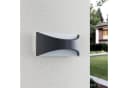 Lindby Außen-Wandleuchte Mathea Schwarz 1 x 9 W LED warmweiß Bild 4