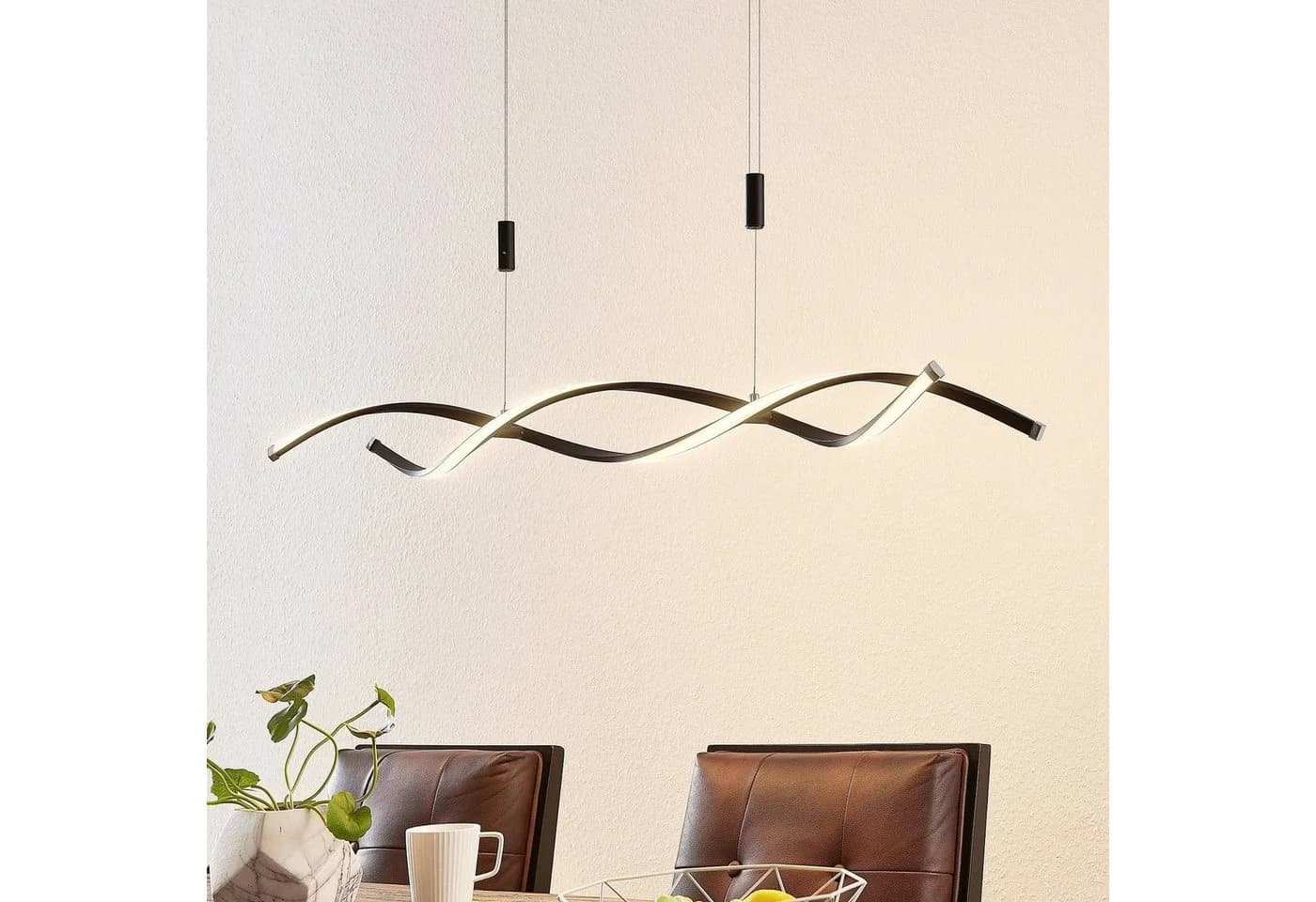 Lindby LED-Hängeleuchte Welina 107 cm Dimmbar Verstellbar
