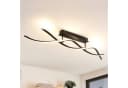 Lindby Deckenleuchte Welina LED 20W Schwarz Dimmbar Warmweiß Bild 1