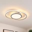 Lucande LED-Deckenlampe Senne 63 cm Silber Aluminium Bild 1