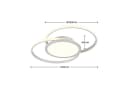 Lucande LED-Deckenlampe Senne 63 cm Silber Aluminium Bild 5