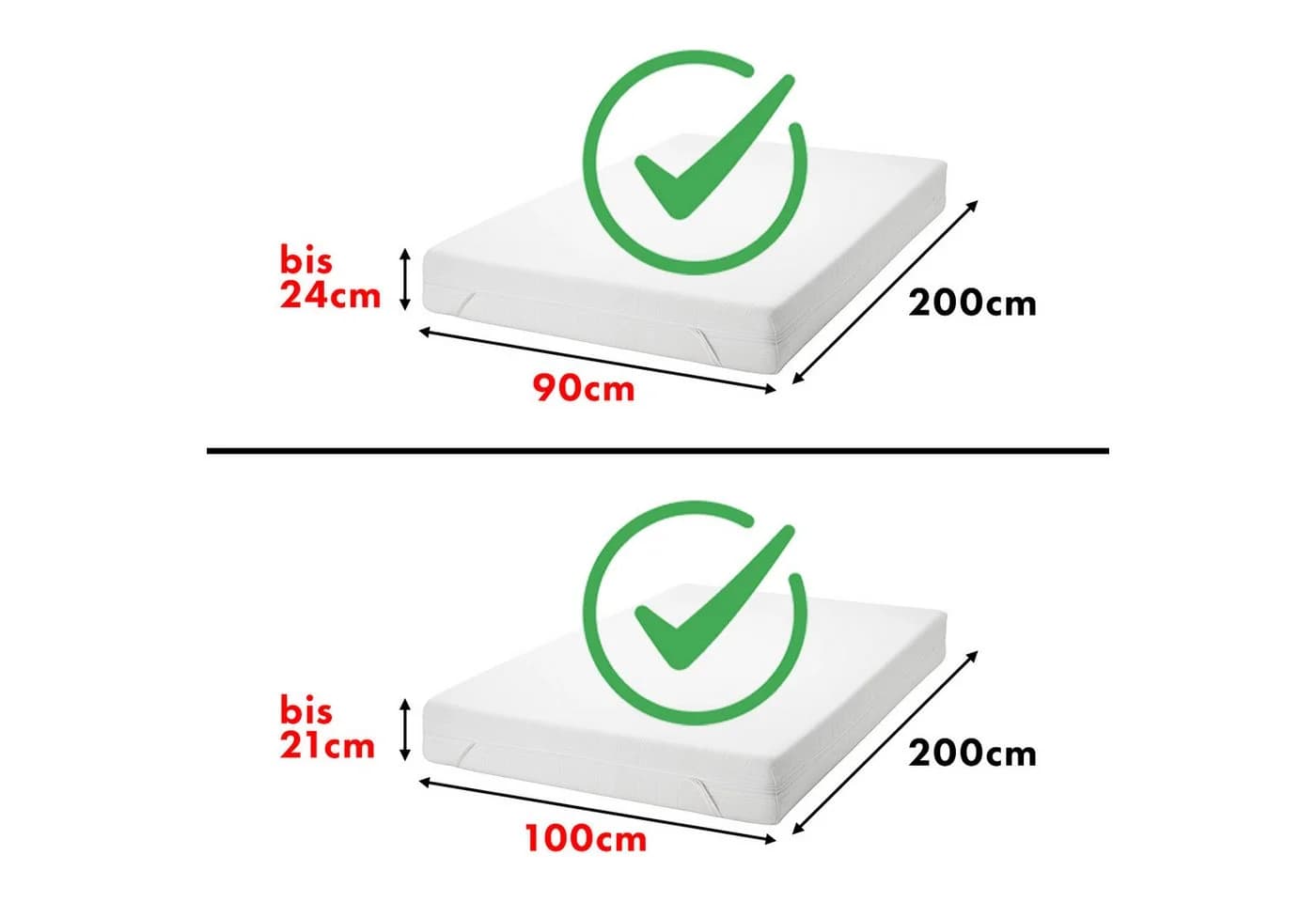 Jacobson Spannbettlaken 100% Baumwolle Jersey OEKO-TEX Türkis - Bild 4