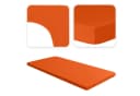 Jacobson Spannbettlaken TOPPER 100% Baumwolle Jersey Orange Bild 1